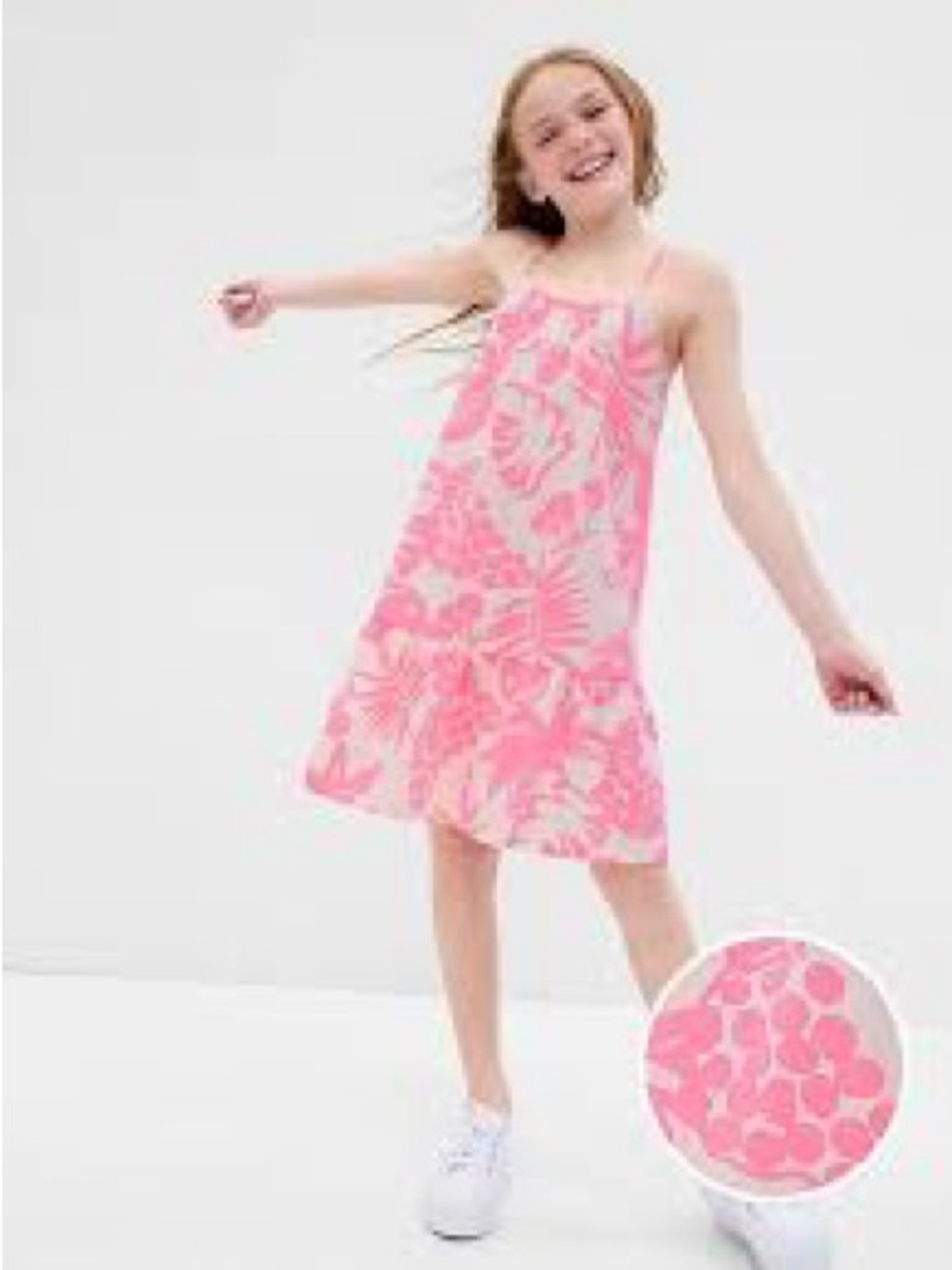 GAP Pink Floral Halter Sundress for Girls
